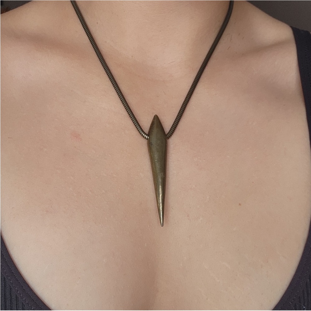 AVANTE GARDE Brass Bully necklace